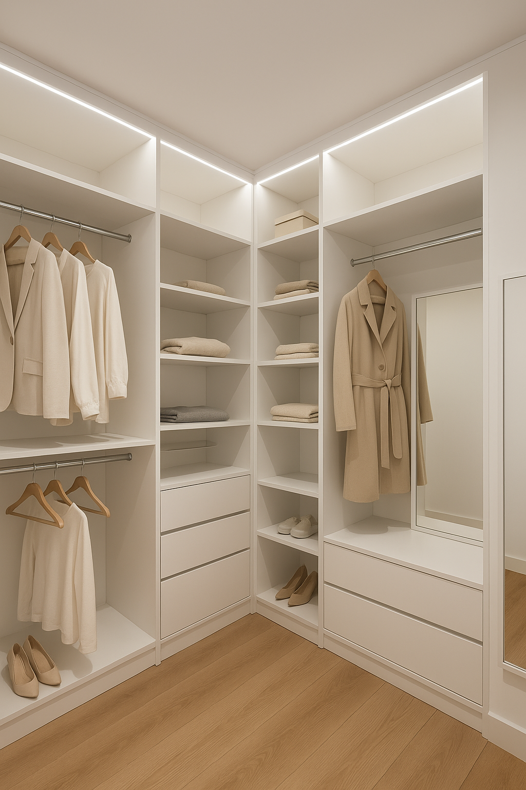 ¿Estás pensando en instalar un vestidor a medida?